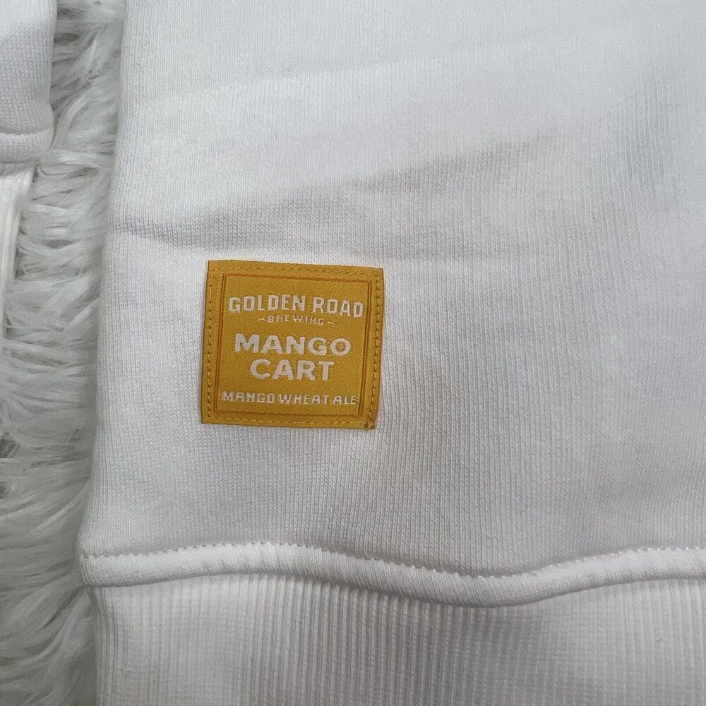 Golden Road Brewing Jacket White/Yellow Full Zip Long‎ Sleeve Size XL - Picture 2 of 12